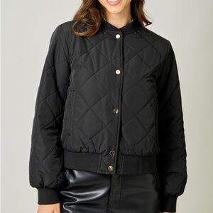 QUILTED BOMBER JACKET